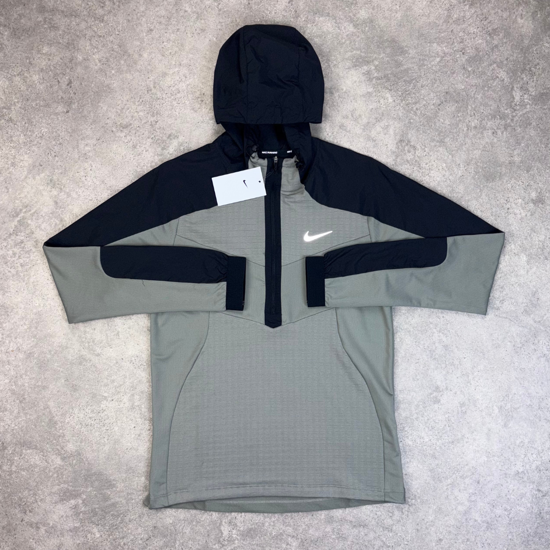 Nike 1/4 zip performance set 'dark stucco'