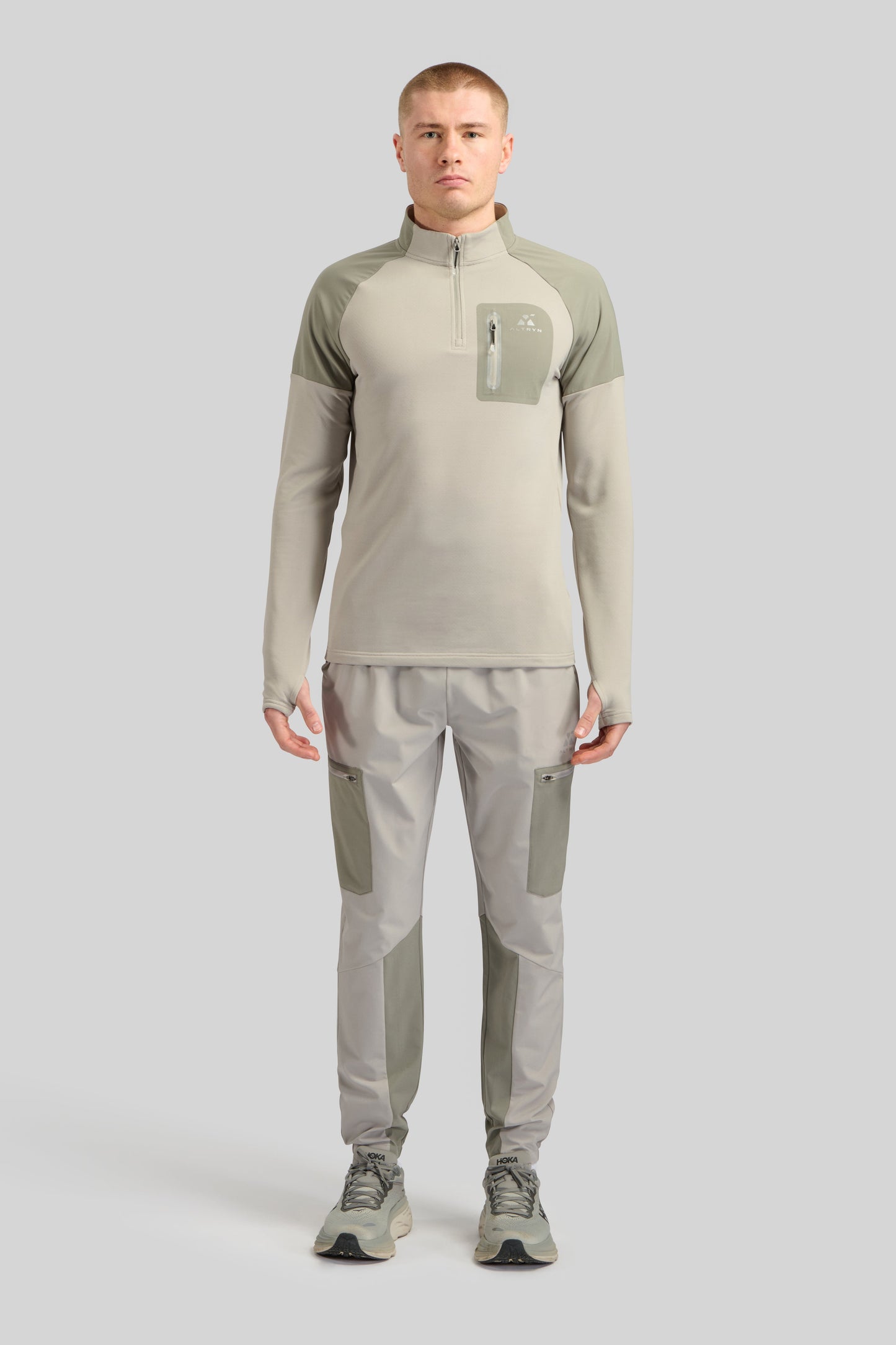 Altryn Anderson Quarter Zip 'Grey Mix'
