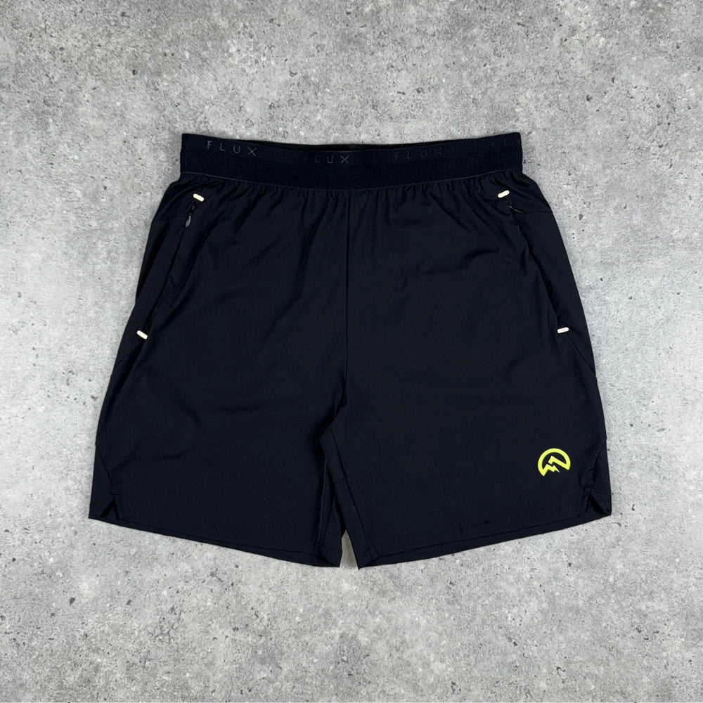 FLUX VERSATILITY SHORTS - BLACK / NEON