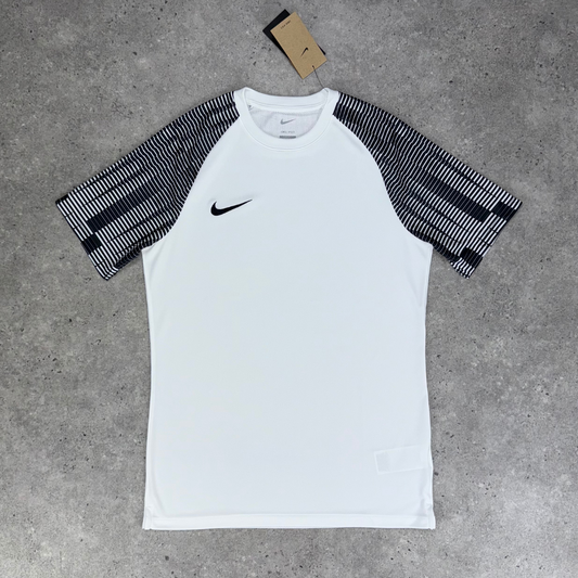 Nike academy strike t-shirt 'white/black'