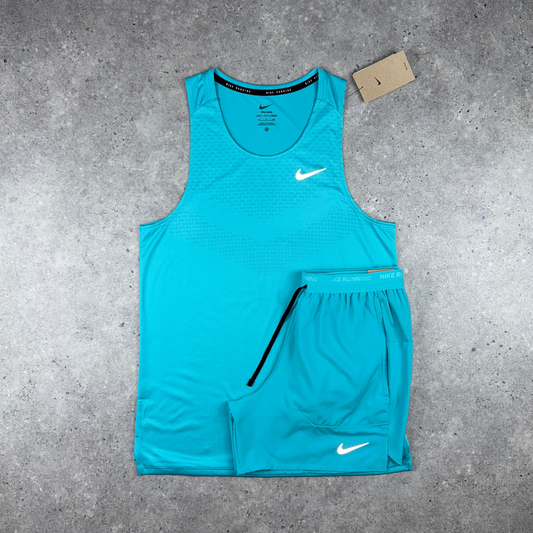 Nike stride vest short set 'dusty cactus'