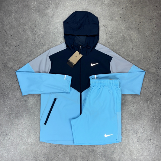 Nike windrunner 'aquarius blue' short set