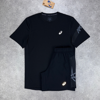 Asics icon t-shirt set 'black/grey'