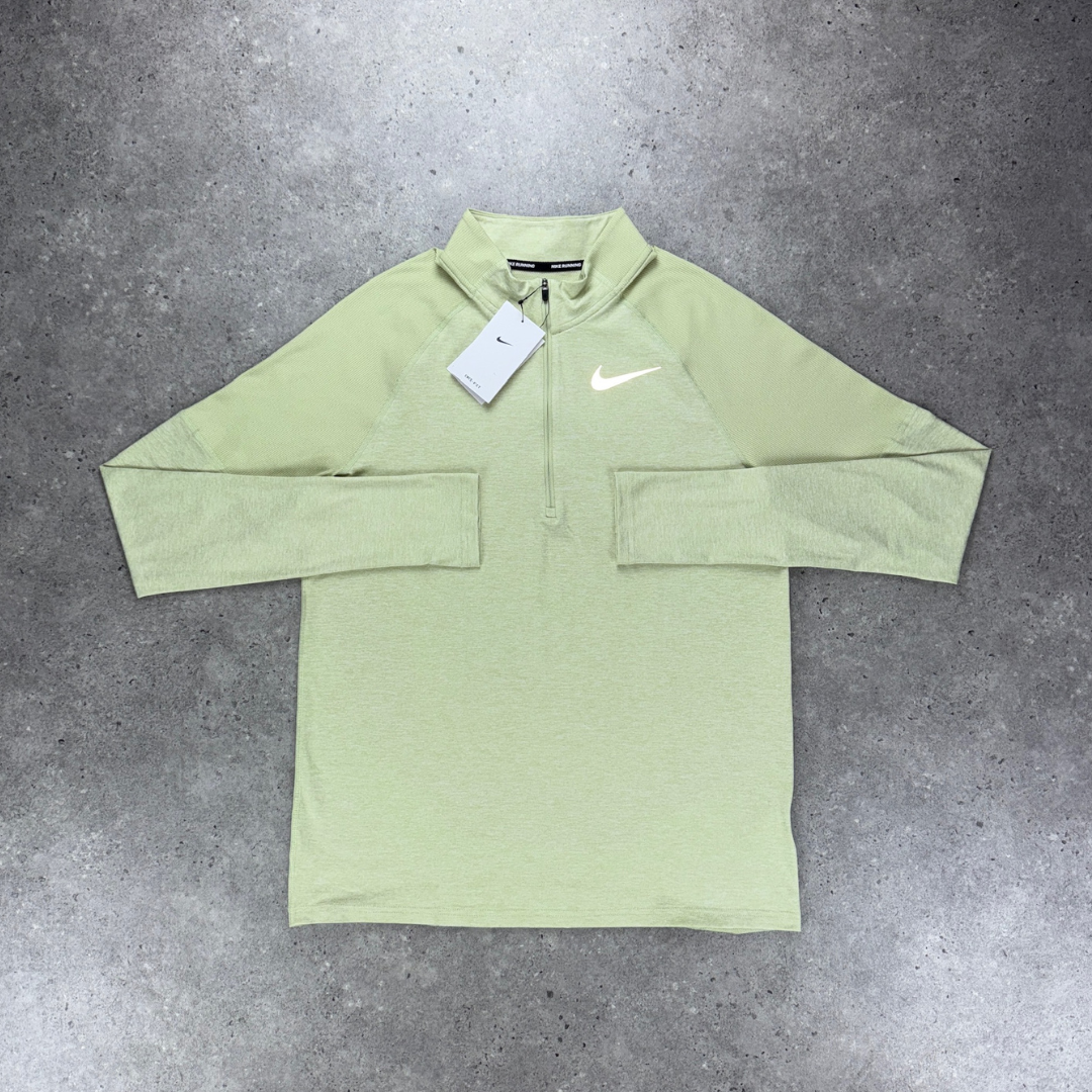 Nike 1/4 zip short trainer set 'olive aura/dark stucco'