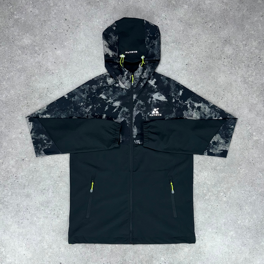 Altryn Brush Print Jacket 'Steel/Black'