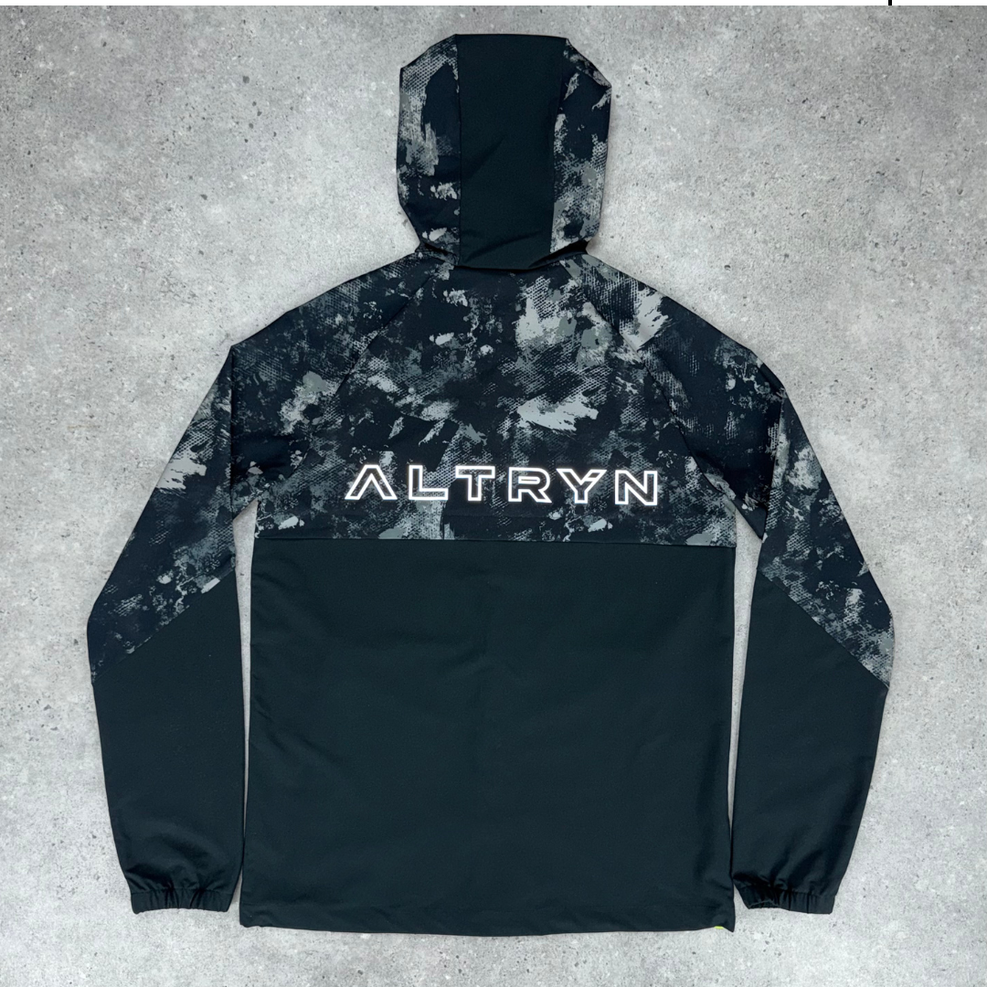 Altryn Brush Print Jacket 'Steel/Black'