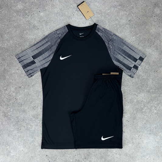 Nike academy park short set 'black/white'