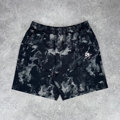 Altryn Brush Print Shorts 'Steel/Black'