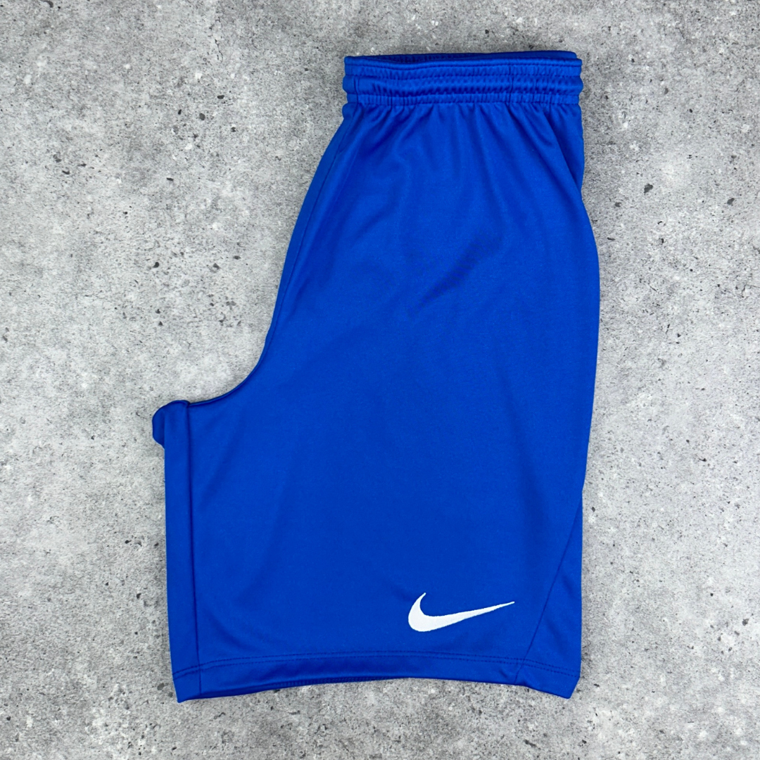 Nike academy park short set 'white/royal blue'