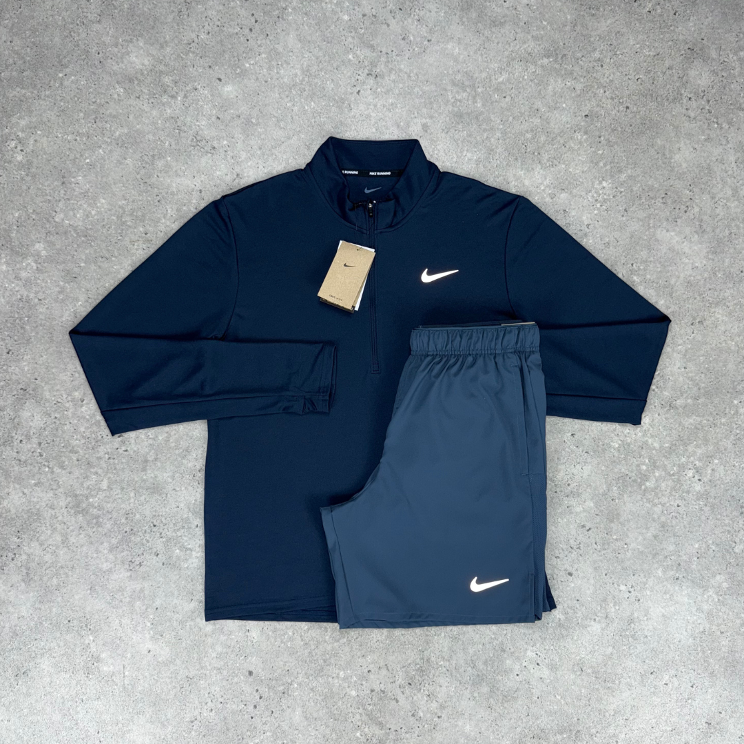 Nike 1/4 zip pacer running top 'thunder blue'