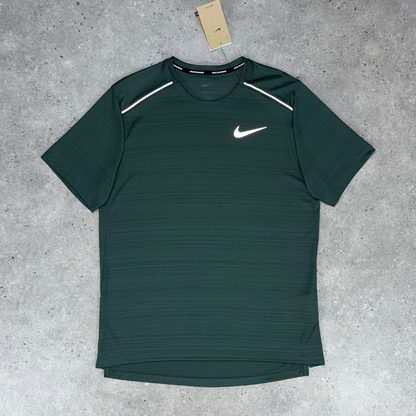Nike miler 1.0 short set 'vintage green/black'