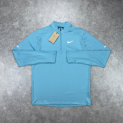 Nike 1/4 zip short set 'denim turquoise'