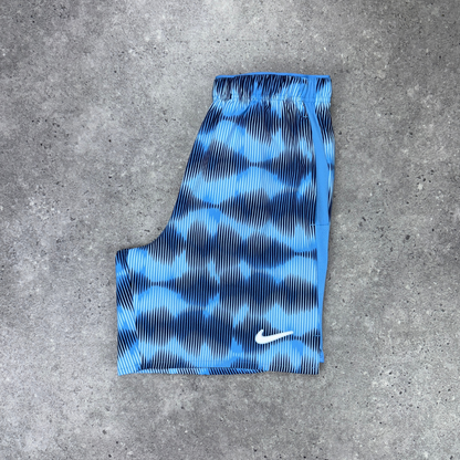 Nike miler 1.0 graphic short set 'university blue'