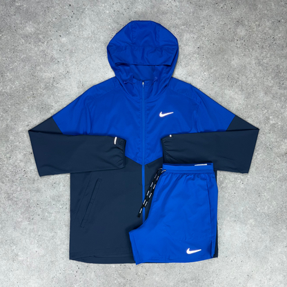 Nike windrunner miler flex short tri-set 'royal blue'
