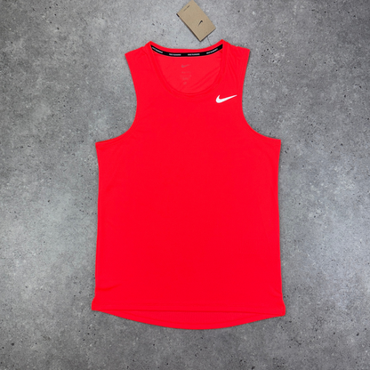 Nike miler vest short set 'crimson'