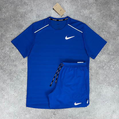 Nike windrunner miler flex short tri-set 'royal blue'