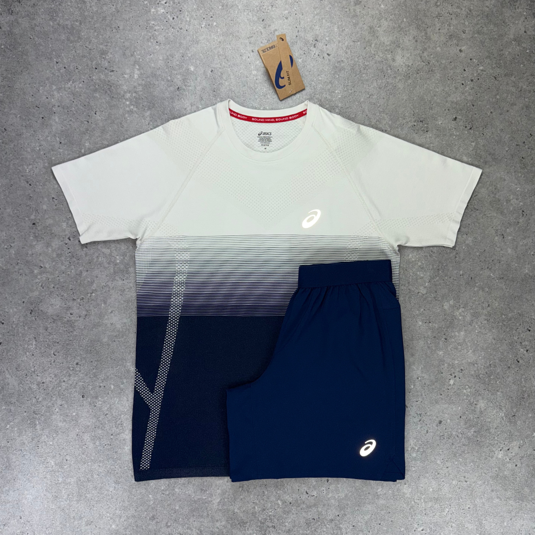 Asics road short 13cm 'blue expanse'