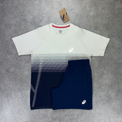 Asics road short 13cm 'blue expanse'