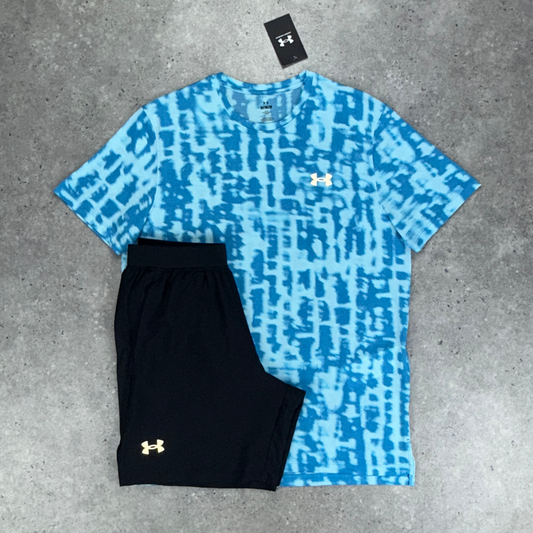 Under armour tech t-shirt set 'blue/black'