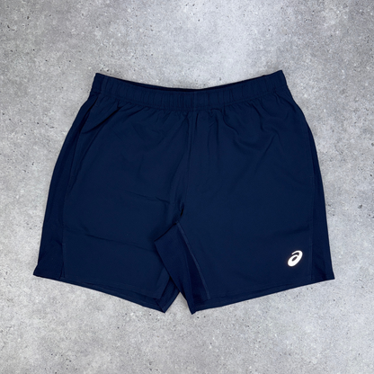 Asics seamless t-shirt short set 'birch blue/navy'