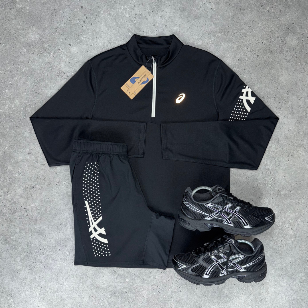 Asics icon 1/4 zip 'black'