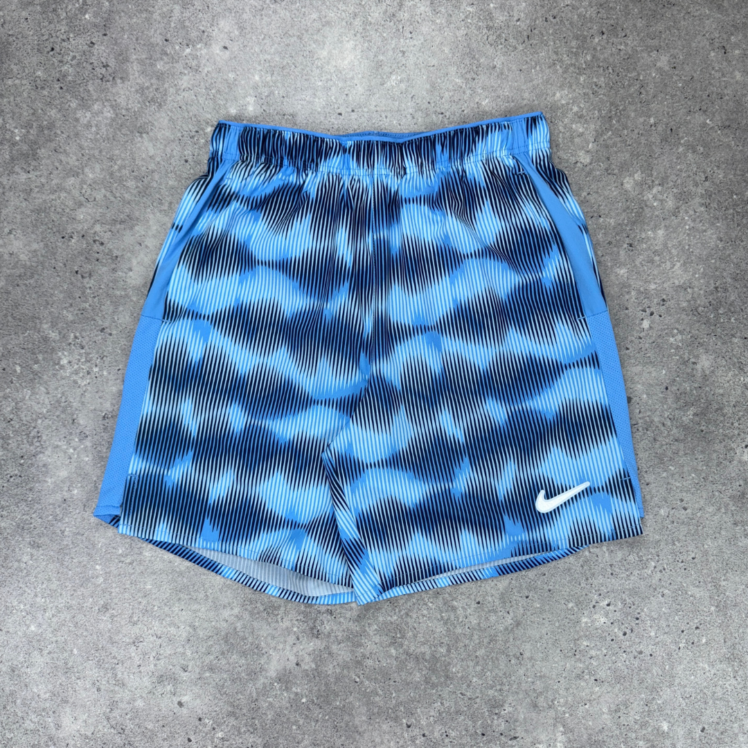Nike miler 1.0 graphic short set 'university blue'