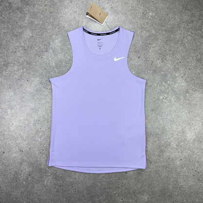 Nike miler vest flex short set 'hydrangea'