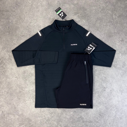 Altryn Pike Tech Quarter Zip Set 'Black'