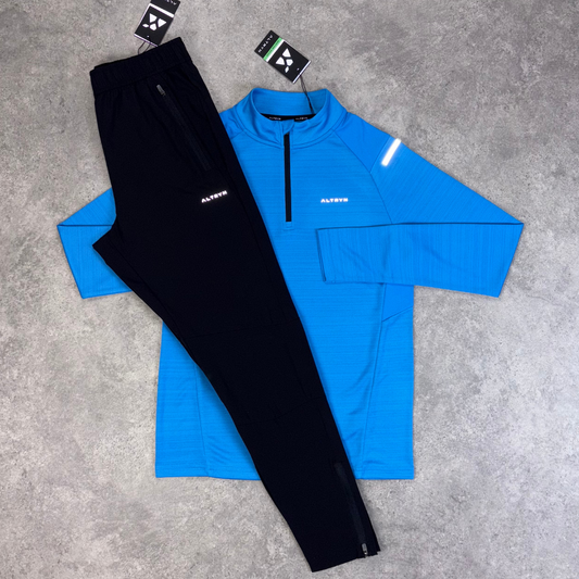 Altryn Pike Tech Quarter Zip Set 'Azure/Black'