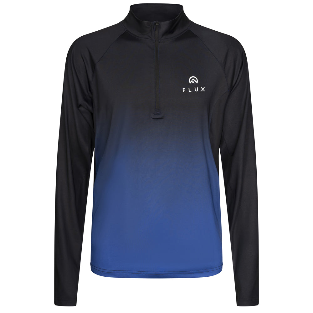 Flux Gradient 1/4 Zip 'Black/Cobalt'