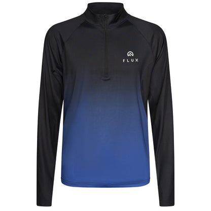 Flux Gradient 1/4 Zip 'Black/Cobalt'