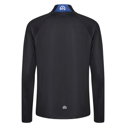 Flux Gradient 1/4 Zip 'Black/Cobalt'