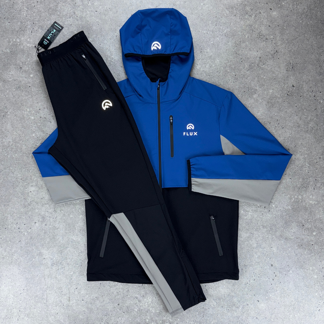 Flux Versatility Tracksuit Set 'Black/Cobalt/Grey'