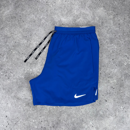 Nike windrunner miler flex short tri-set 'royal blue'