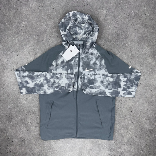 Nike graphic repel miler jacket 'mixed grey'