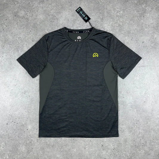 FLUX CONTRAST T SHIRT - BLACK / NEON