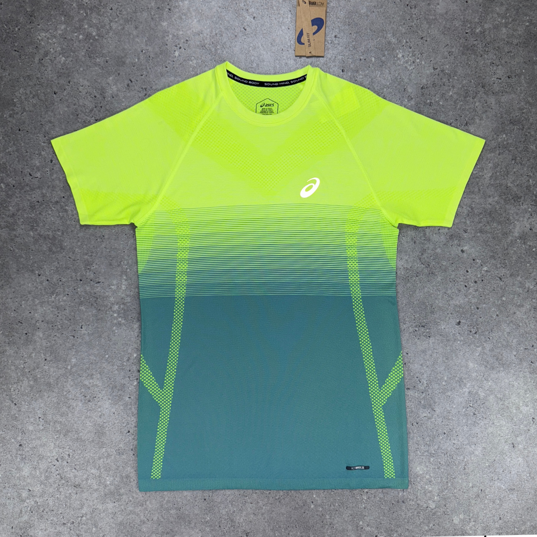 asics seamless t-shirt set 'neon/black'