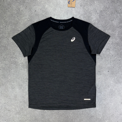 Asics road t-shirt set 'grey/black'