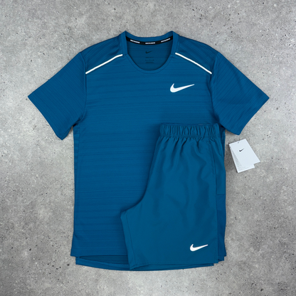 Nike miler 1.0 T-shirt 'green abyss'