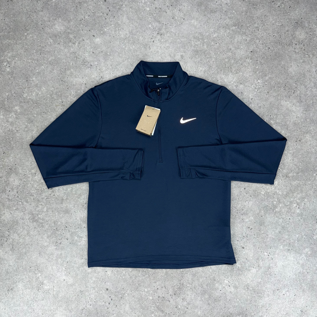 Nike pacer 1/4 zip miler short tri-set 'thunder blue'
