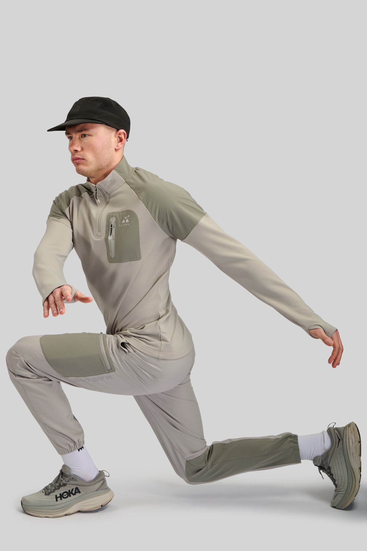 Altryn Anderson Quarter Zip 'Grey Mix'