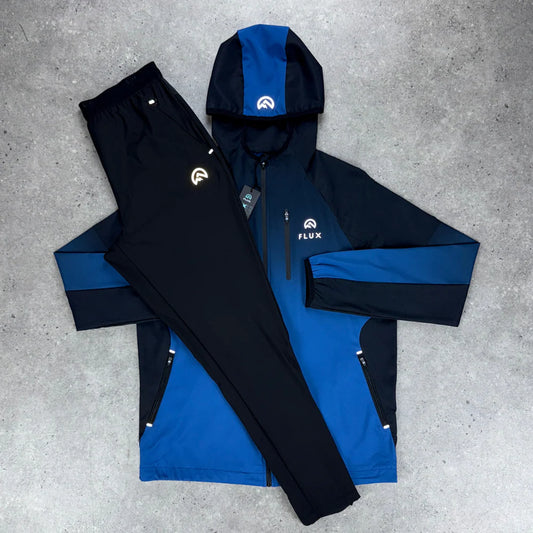 FLUX GRADIENT PERFORMANCE TRACKSUIT SET - BLACK / ROYAL