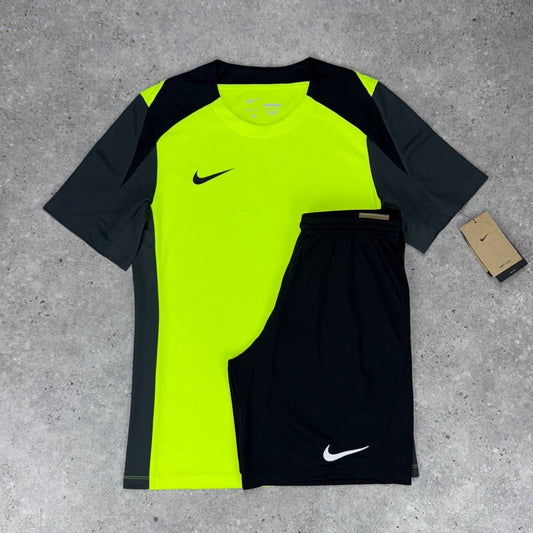 Nike academy park short set 'volt/black'