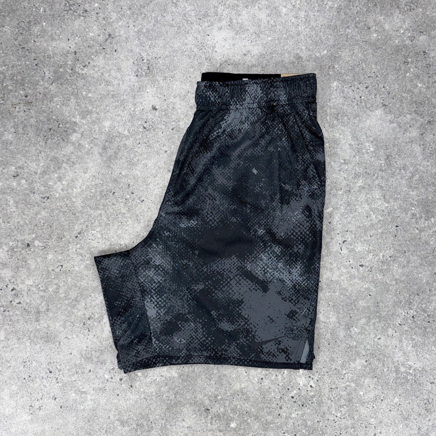 Nike unlimited jacket short set 'black camo'