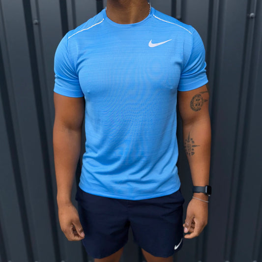 Nike miler 1.0 short set 'university blue/obsidian'