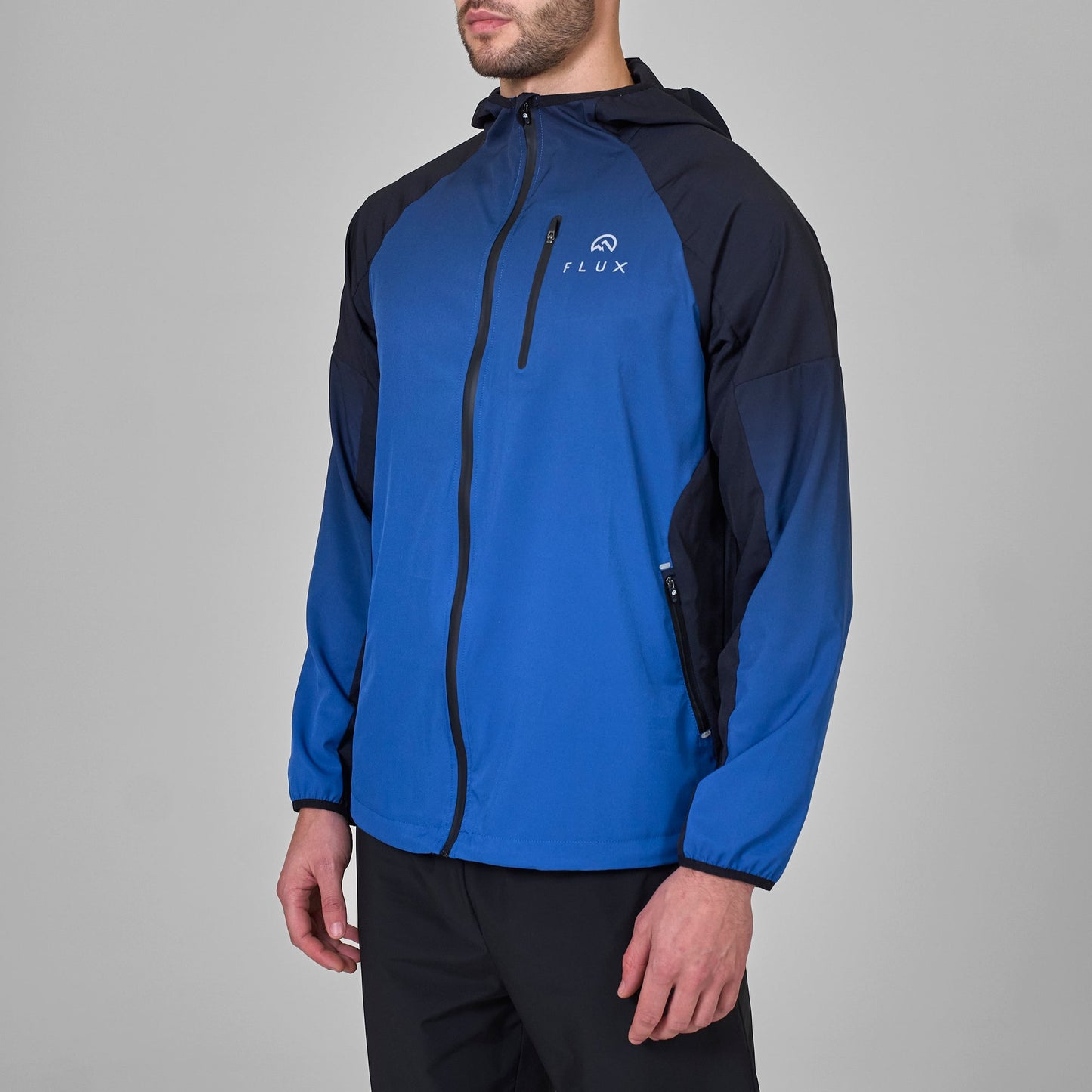 Flux Gradient Jacket 'Black/Cobalt'