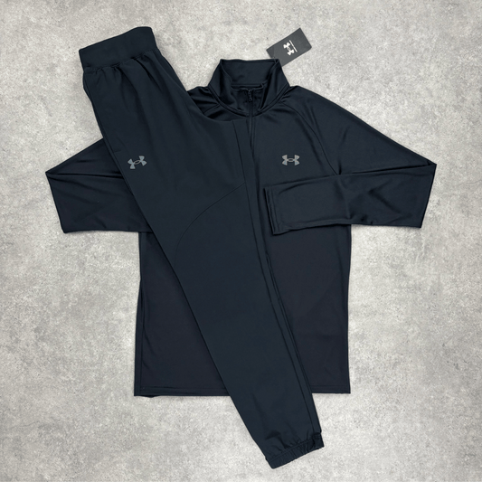 Under armour velocity quarter zip tracksuit 'black' set