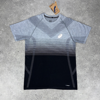Asics seamless t-shirt short set 'black/grey'