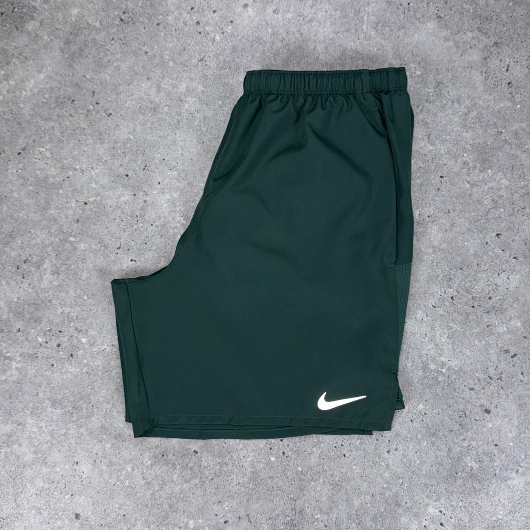 Nike 1/4 zip miler short tri-set 'vintage green'