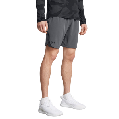 Under armour elevated woven 2.0 graphic shorts 'grey/black'